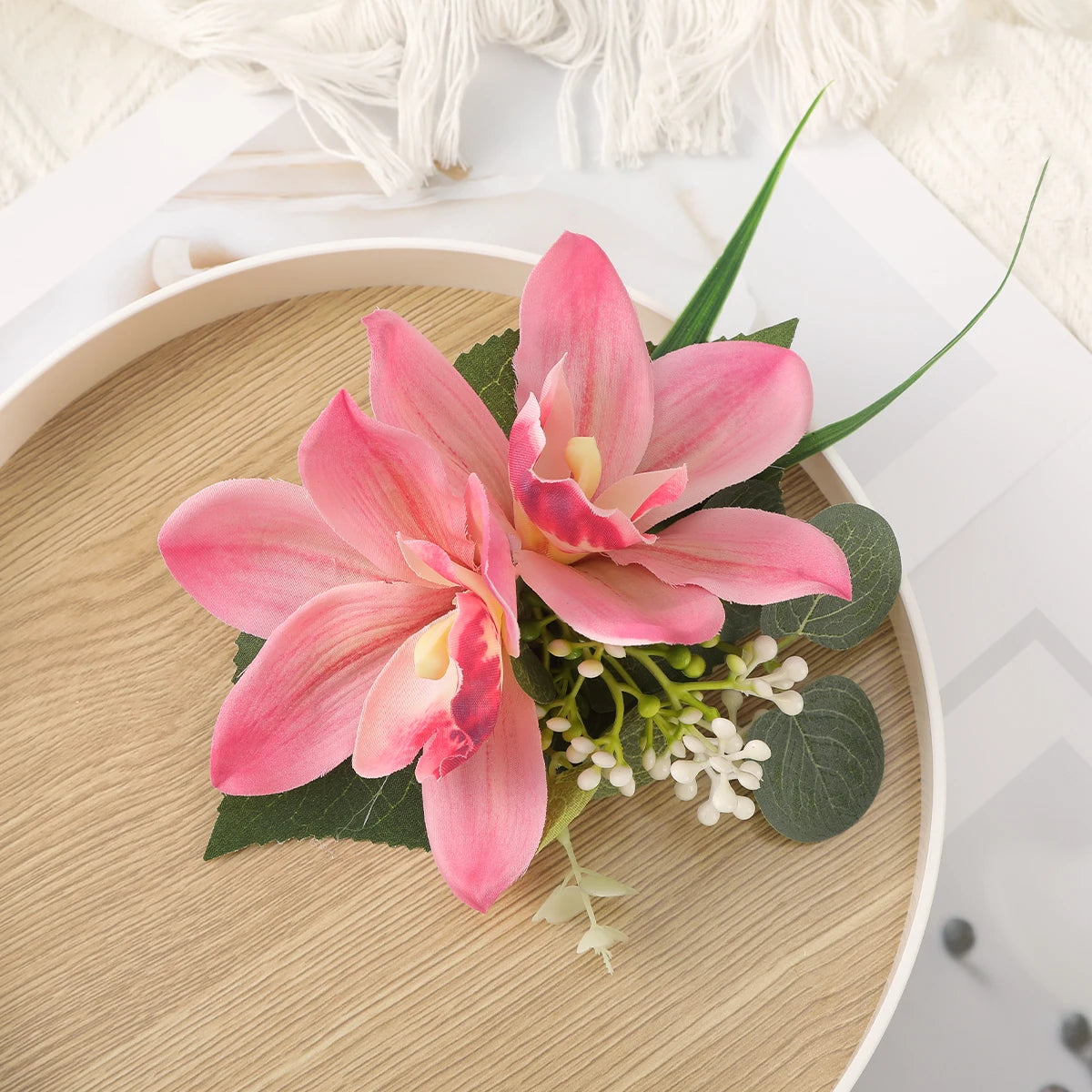 Simulated Flower Hair Clip Purple Seaside Holiday Hairpin Side Clip Styling Hair Accessories Korean Temperament Hairpin