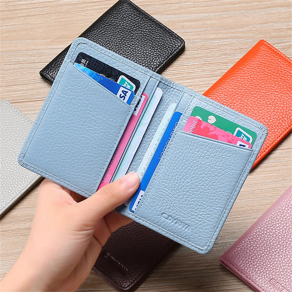 New Super Slim Soft Wallet PU Leather Mini Credit Card Wallet Purse Card Holders Men Wallet Thin Small Short Skin Wallets