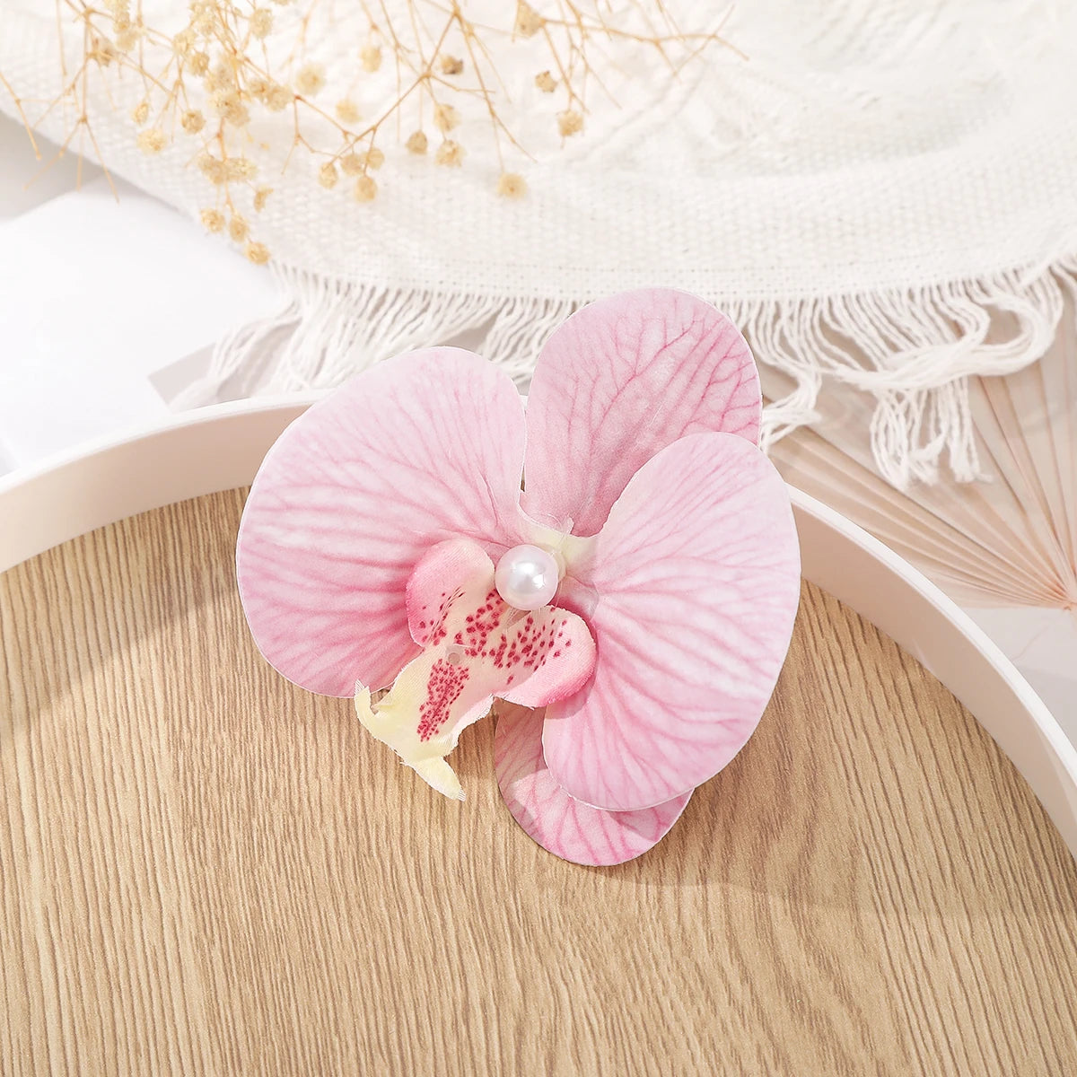 Simulated Flower Hair Clip Purple Seaside Holiday Hairpin Side Clip Styling Hair Accessories Korean Temperament Hairpin