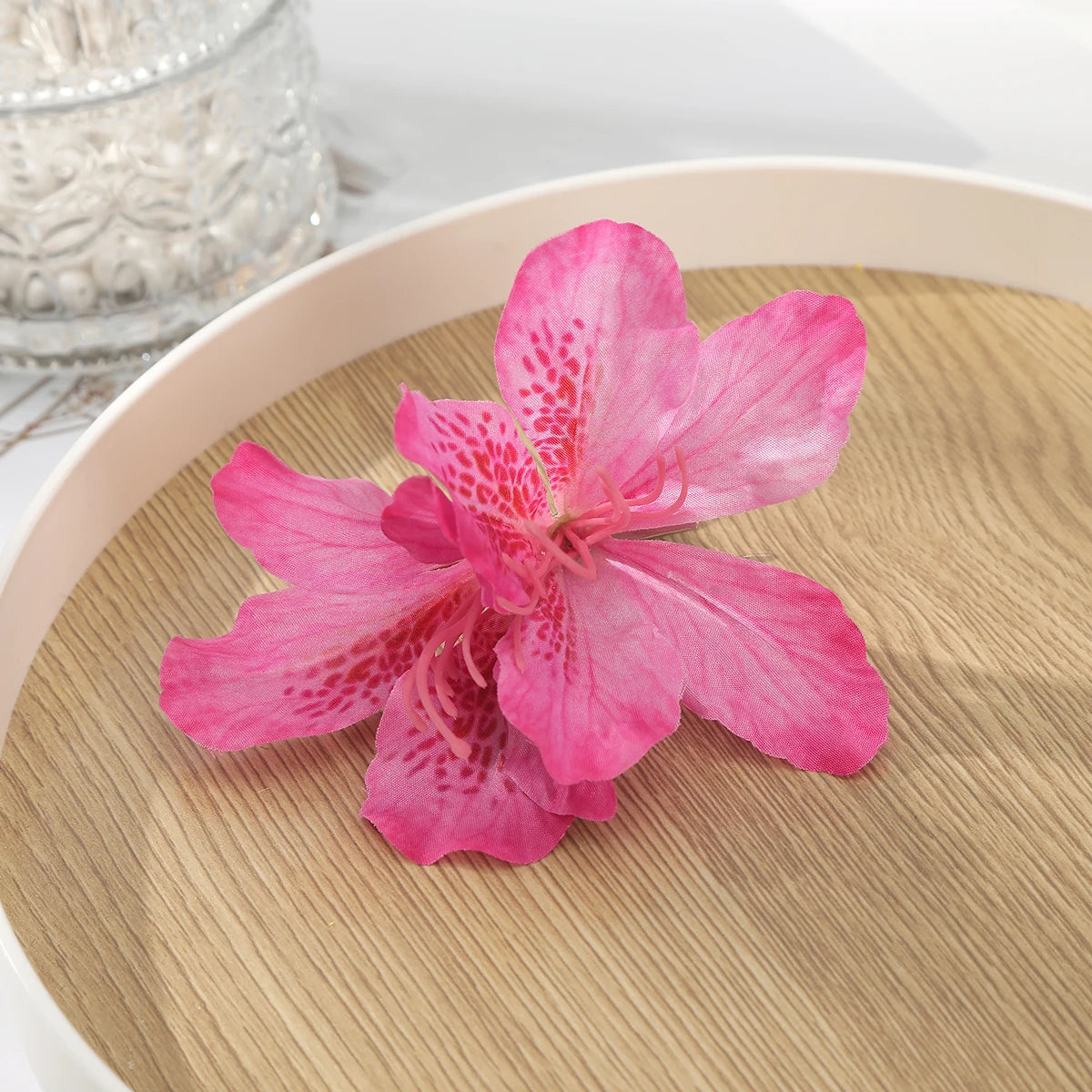 Simulated Flower Hair Clip Purple Seaside Holiday Hairpin Side Clip Styling Hair Accessories Korean Temperament Hairpin