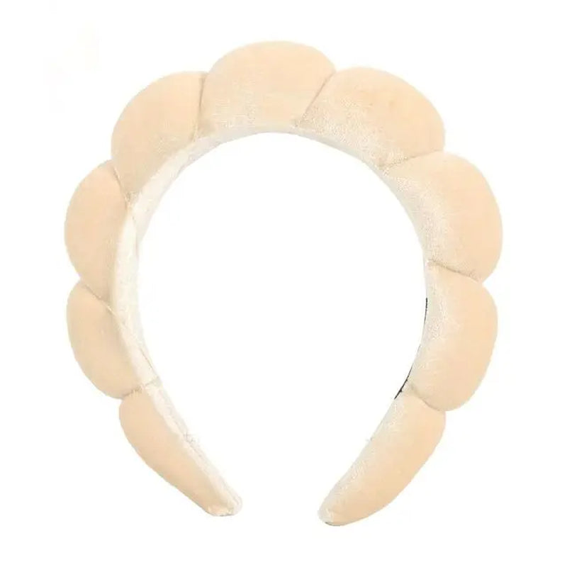 Sponge Headbands for Women Girls Puffy Hair Band Makeup Bubble Terry Cloth Co Spa Retro Hairband Women Hair Accessories Headwear