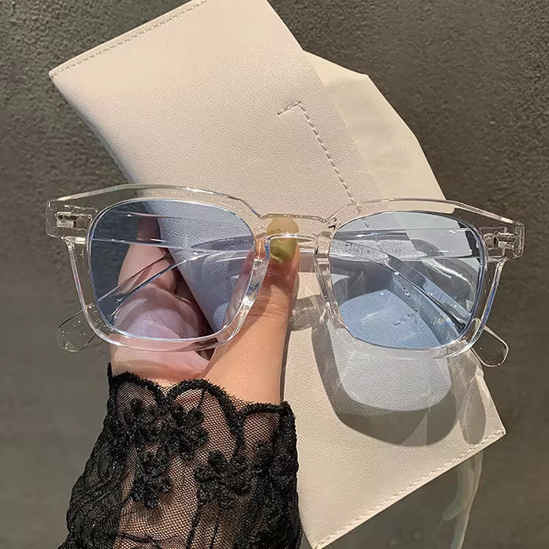 Retro 2024 Classic Vintage Square Sunglasses Women Oversized Sunglasses Women Men Retro Black Luxury Sun Glasses UV400