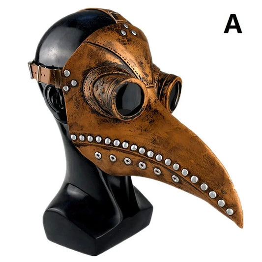 Halloween Plague Doctor Bird Mask Long Nose Beak Cosplay Steampunk Scary Latex Mask Halloween Costume Props Party Favors