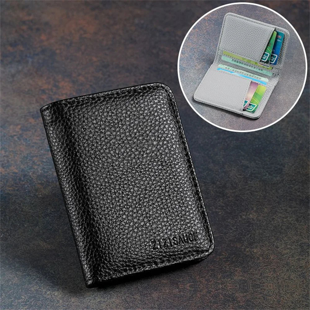 New Super Slim Soft Wallet PU Leather Mini Credit Card Wallet Purse Card Holders Men Wallet Thin Small Short Skin Wallets