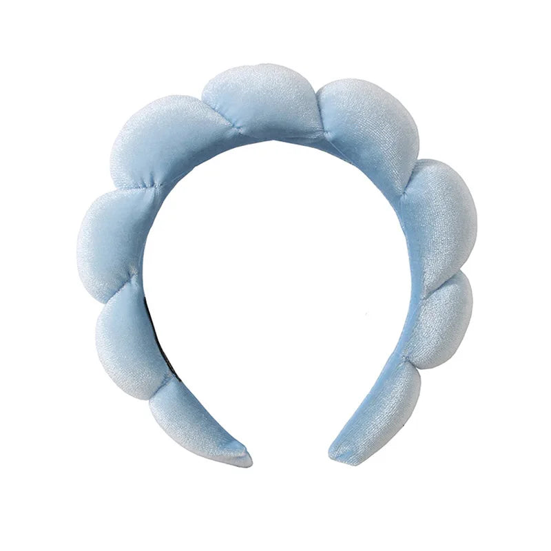 Sponge Headbands for Women Girls Puffy Hair Band Makeup Bubble Terry Cloth Co Spa Retro Hairband Women Hair Accessories Headwear