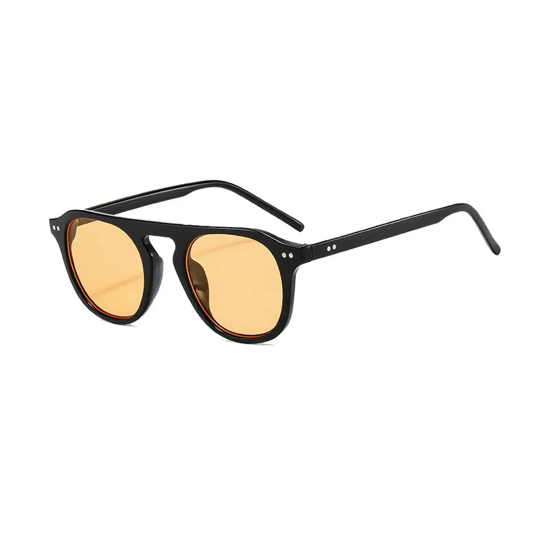 Rivets Retro Jelly Frame round Sunglasses UV400