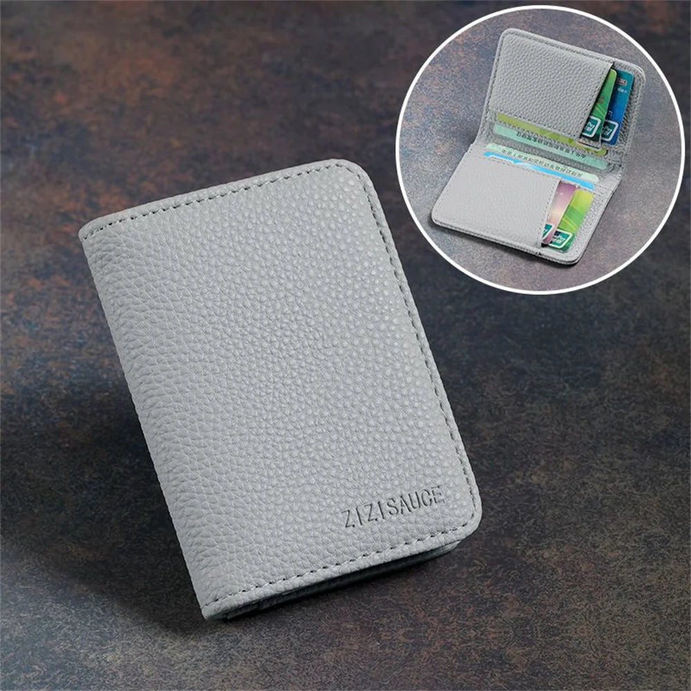 New Super Slim Soft Wallet PU Leather Mini Credit Card Wallet Purse Card Holders Men Wallet Thin Small Short Skin Wallets