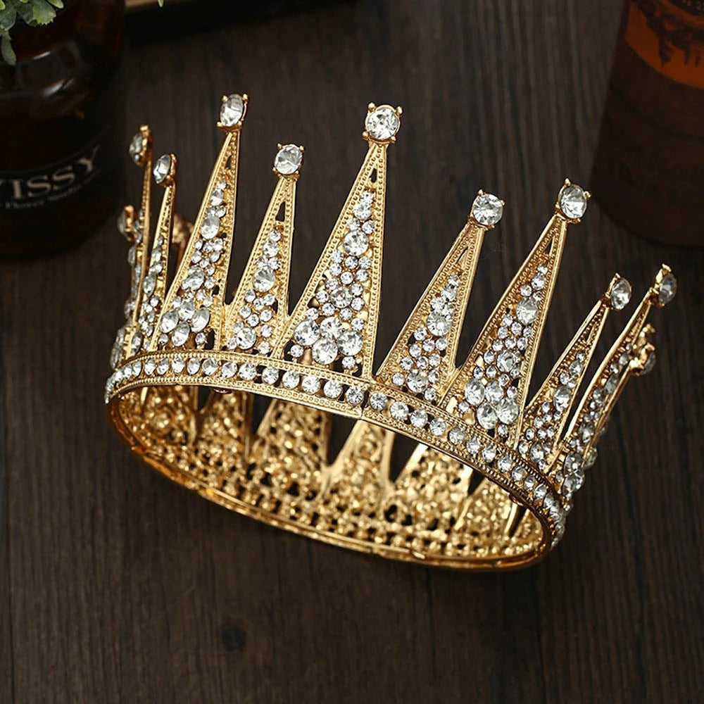 Fashion Bridal Hair Accessories Alloy Hollow Diamond Crown