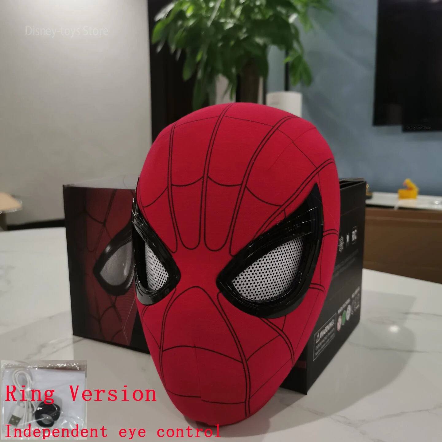 Mascara Spiderman Headgear Cosplay Moving Eyes Electronic Mask Spider Man 1:1 Remote Control Elastic Toys for Adults Kids Gift