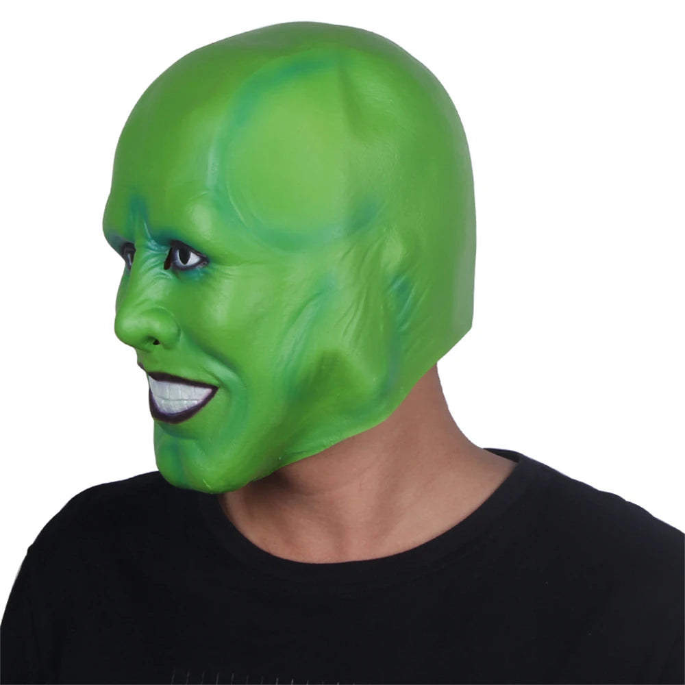 ´The Mask´ Funny Green Latex Mask Jim Carrey Movie Cosplay Headgear Halloween Superhero Fancy Dress Clothing Accessories