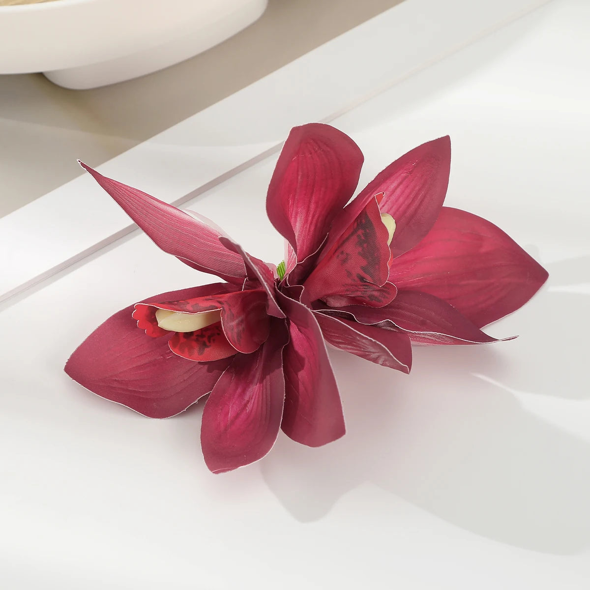 Simulated Flower Hair Clip Purple Seaside Holiday Hairpin Side Clip Styling Hair Accessories Korean Temperament Hairpin