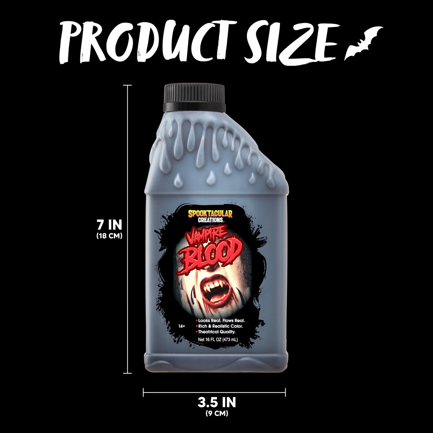 32 Oz Halloween Fake Blood,Vampire Blood Makeup Bottle,Halloween Blood Zombie Makeup,Vampire Makeup Kit for Adults,Halloween Costume Vampire Accessories