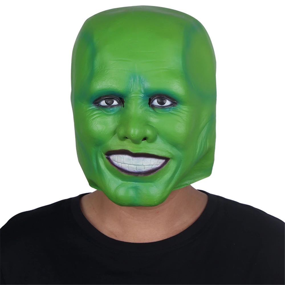 ´The Mask´ Funny Green Latex Mask Jim Carrey Movie Cosplay Headgear Halloween Superhero Fancy Dress Clothing Accessories